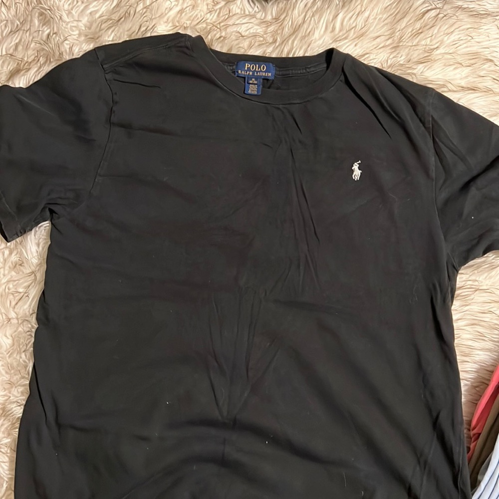 Boys XL Polo Ralph Lauren black shirt sleeve tee